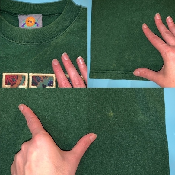 Vintage 90”s New York Graphic Spell Out T-shirt Tee Size Large - Picture 4 of 8